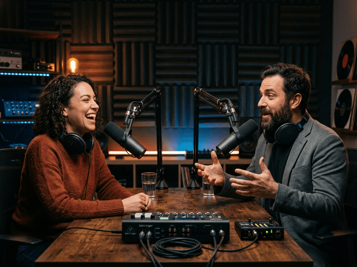 Long-form podcast and interview recordings ready to be turned into clips