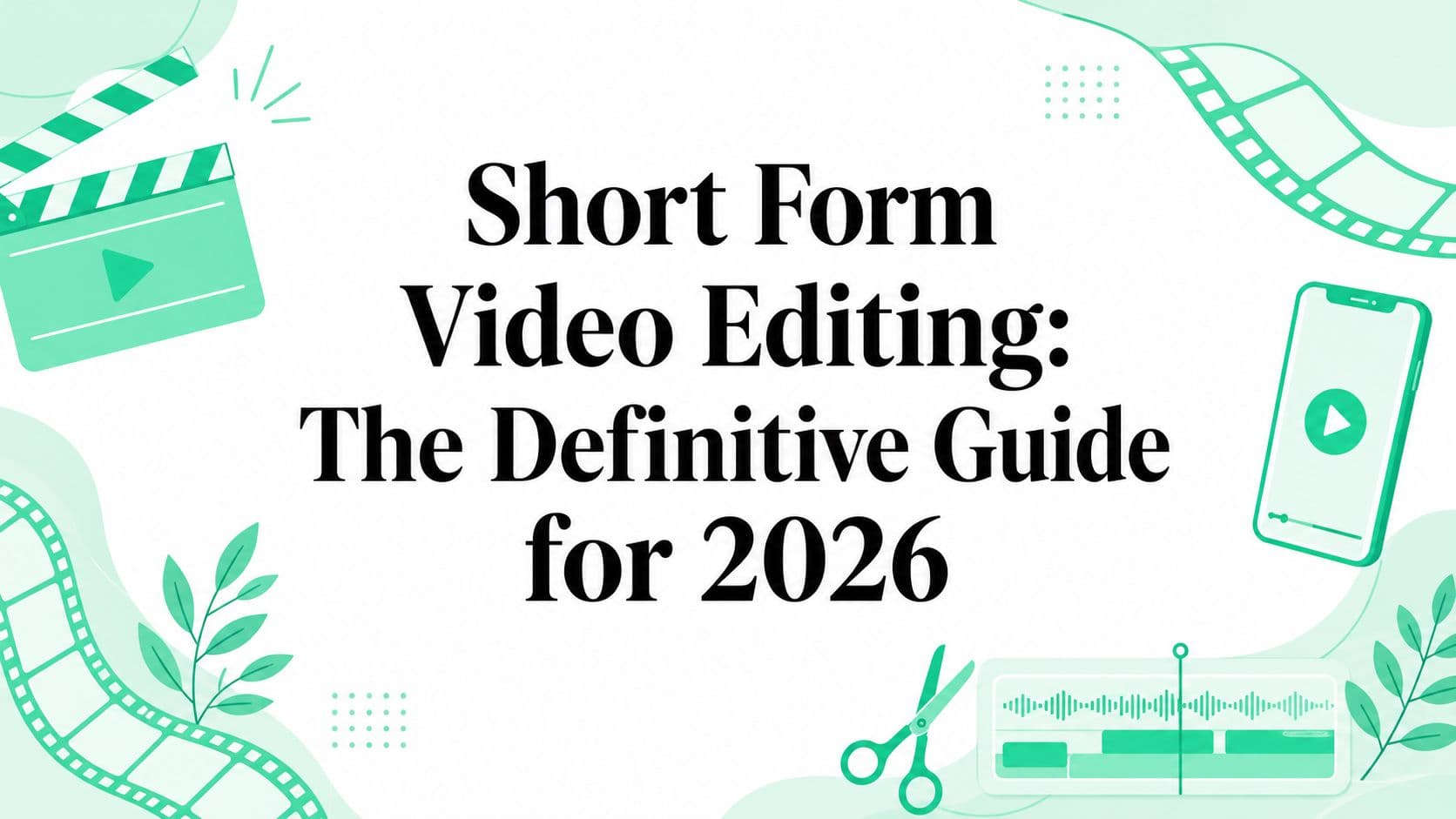 Short Form Video Editing: The Definitive Guide for 2026