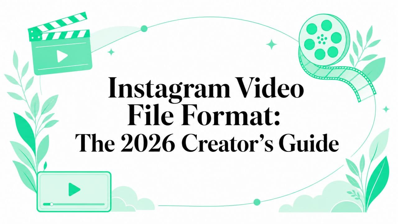 Instagram Video File Format: The 2026 Creator's Guide