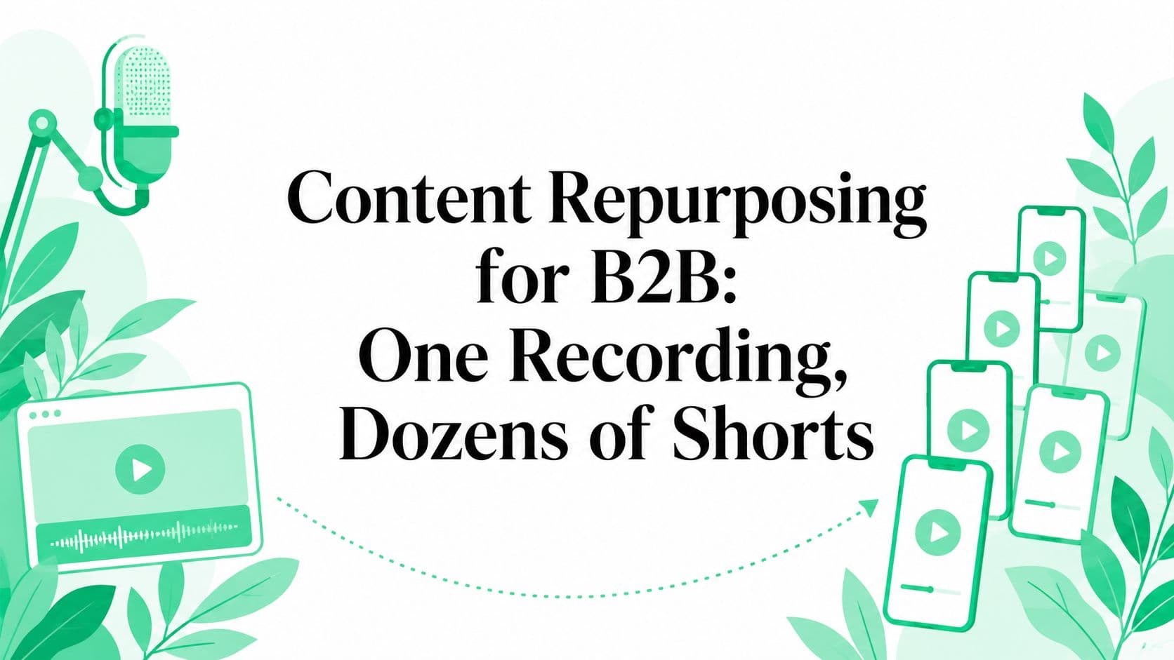 Content Repurposing for B2B: One Recording, Dozens of Shorts