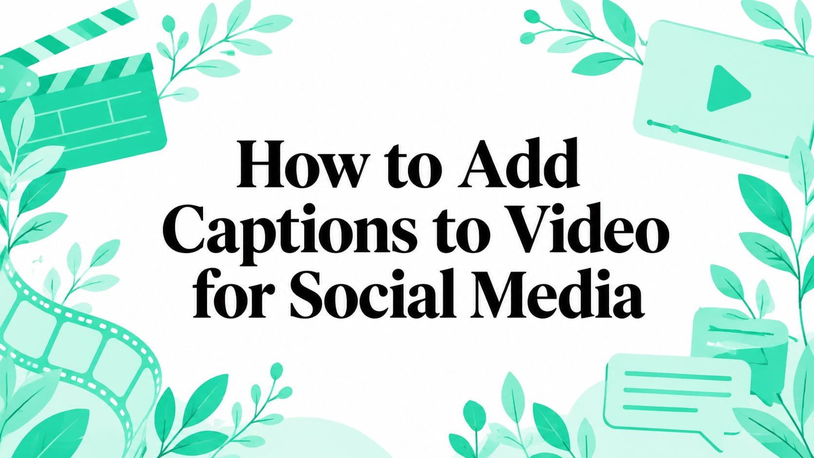 How to Add Captions to Video for Social Media