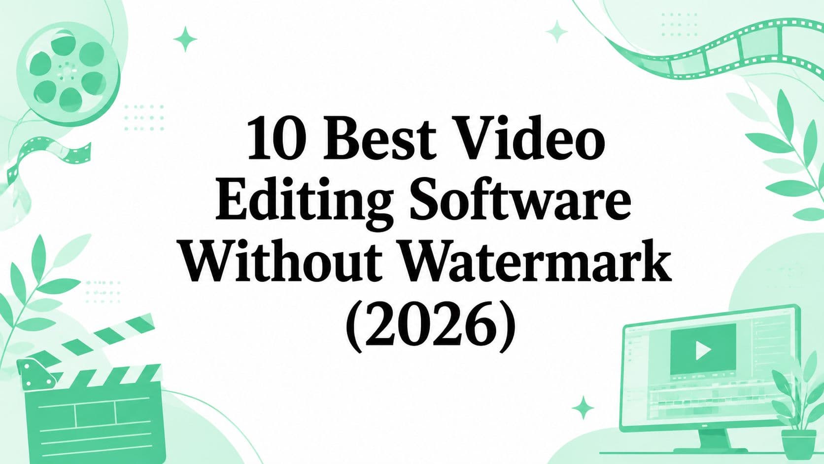 10 Best Video Editing Software Without Watermark (2026)