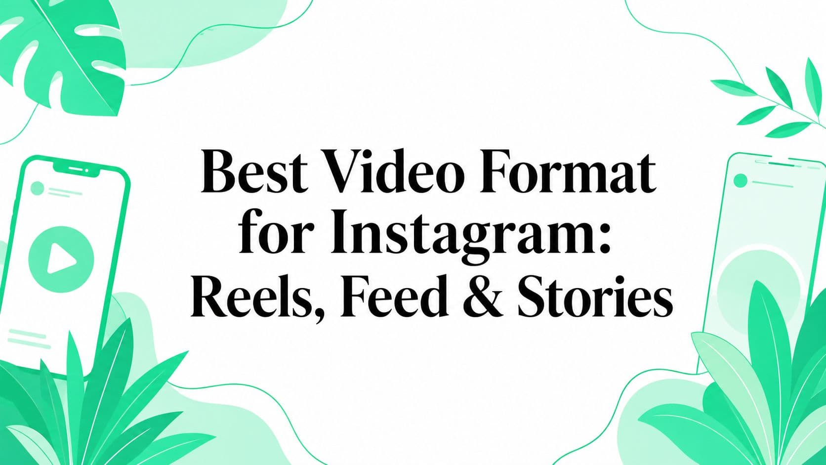 Best Video Format for Instagram: Reels, Feed & Stories