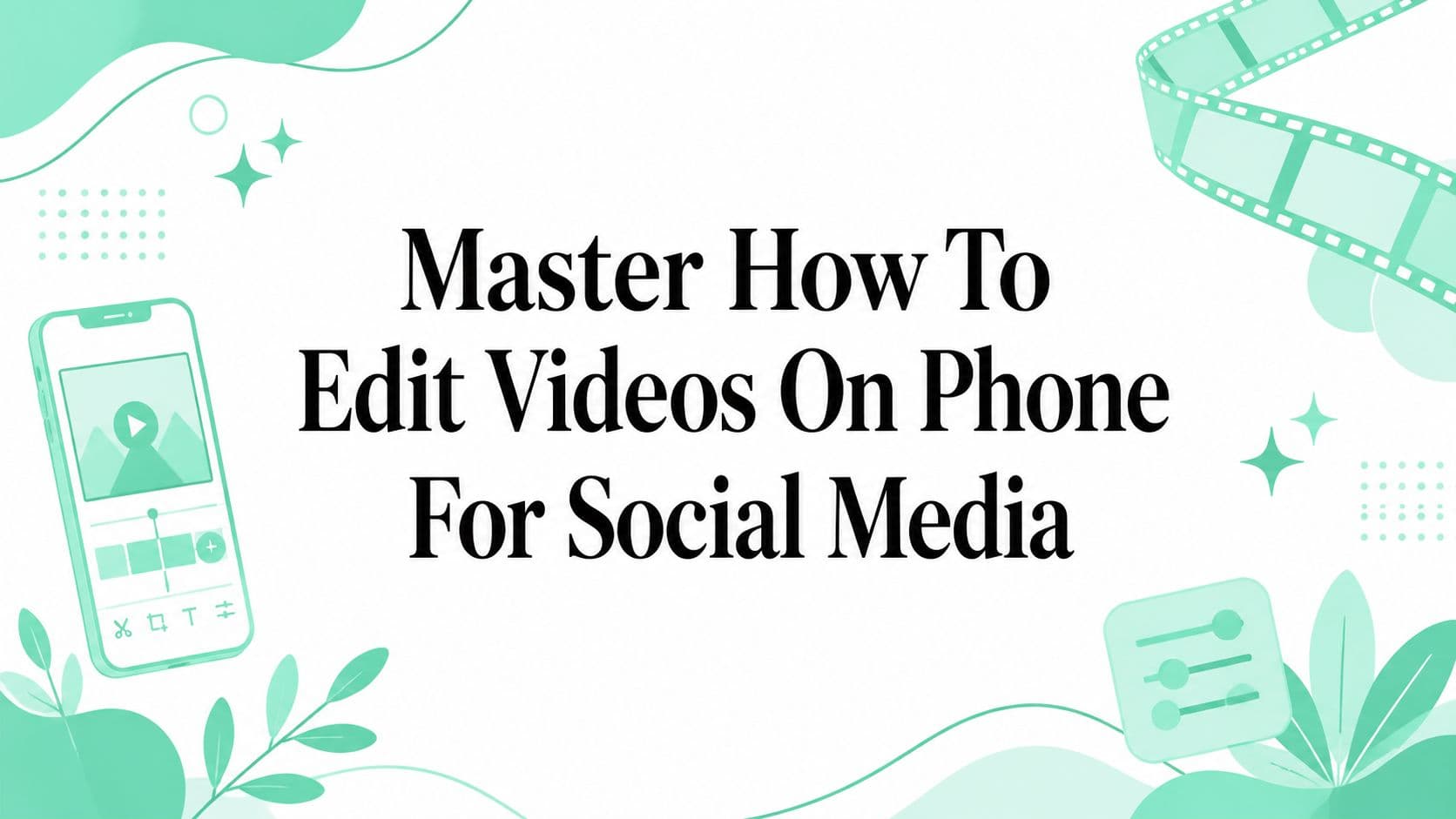 Master How To Edit Videos On Phone For Social Media