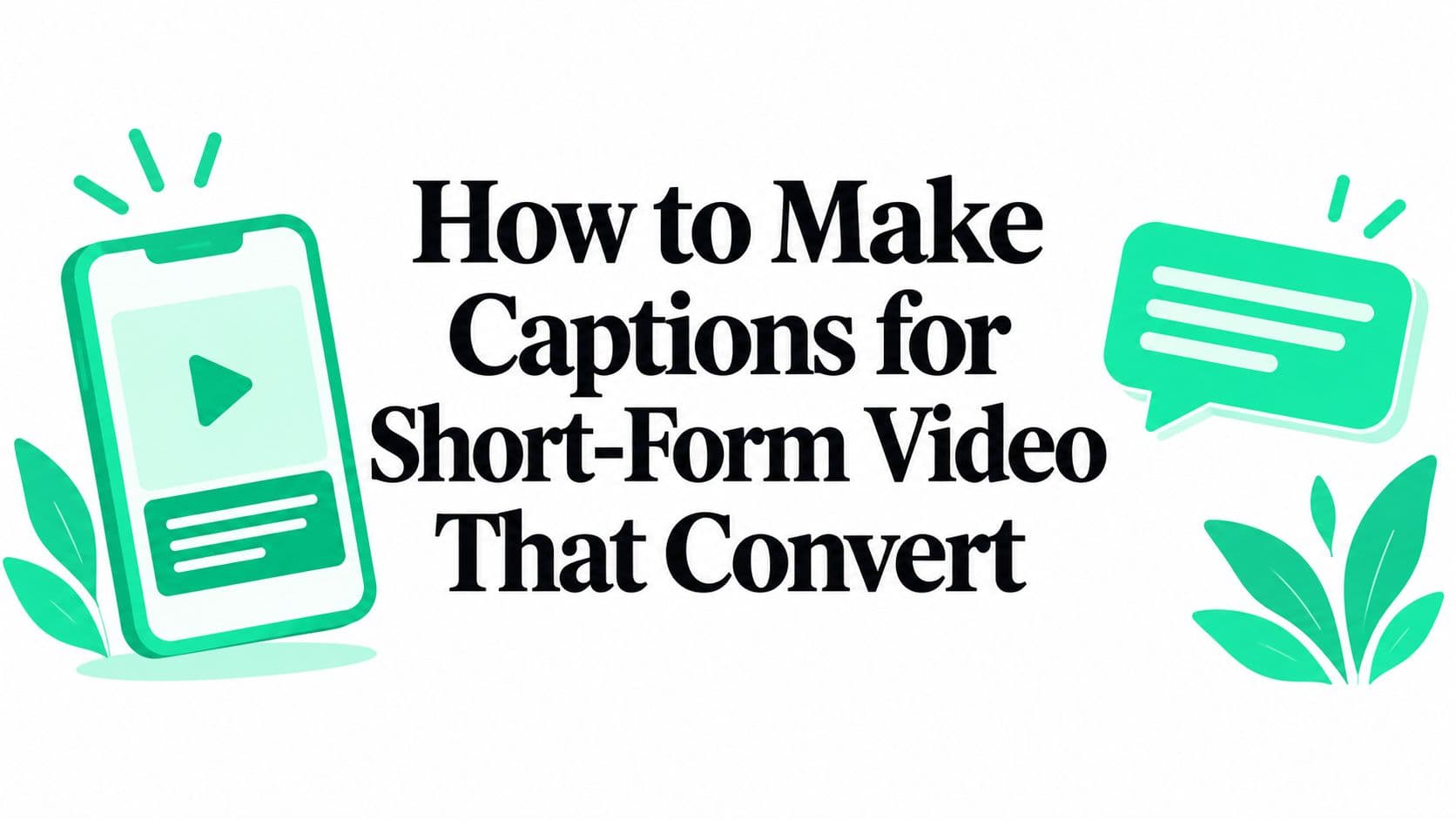 How to Make Captions for Short-Form Video That Convert
