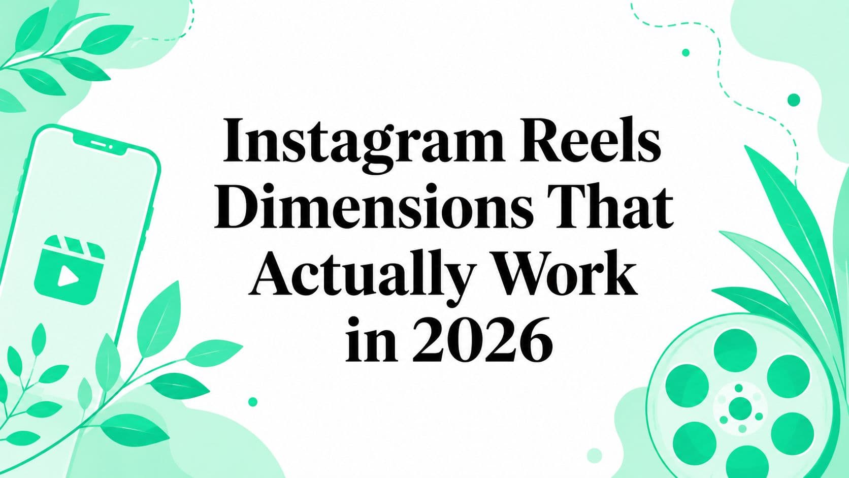 Instagram Reels Dimensions That Actually Work in 2026