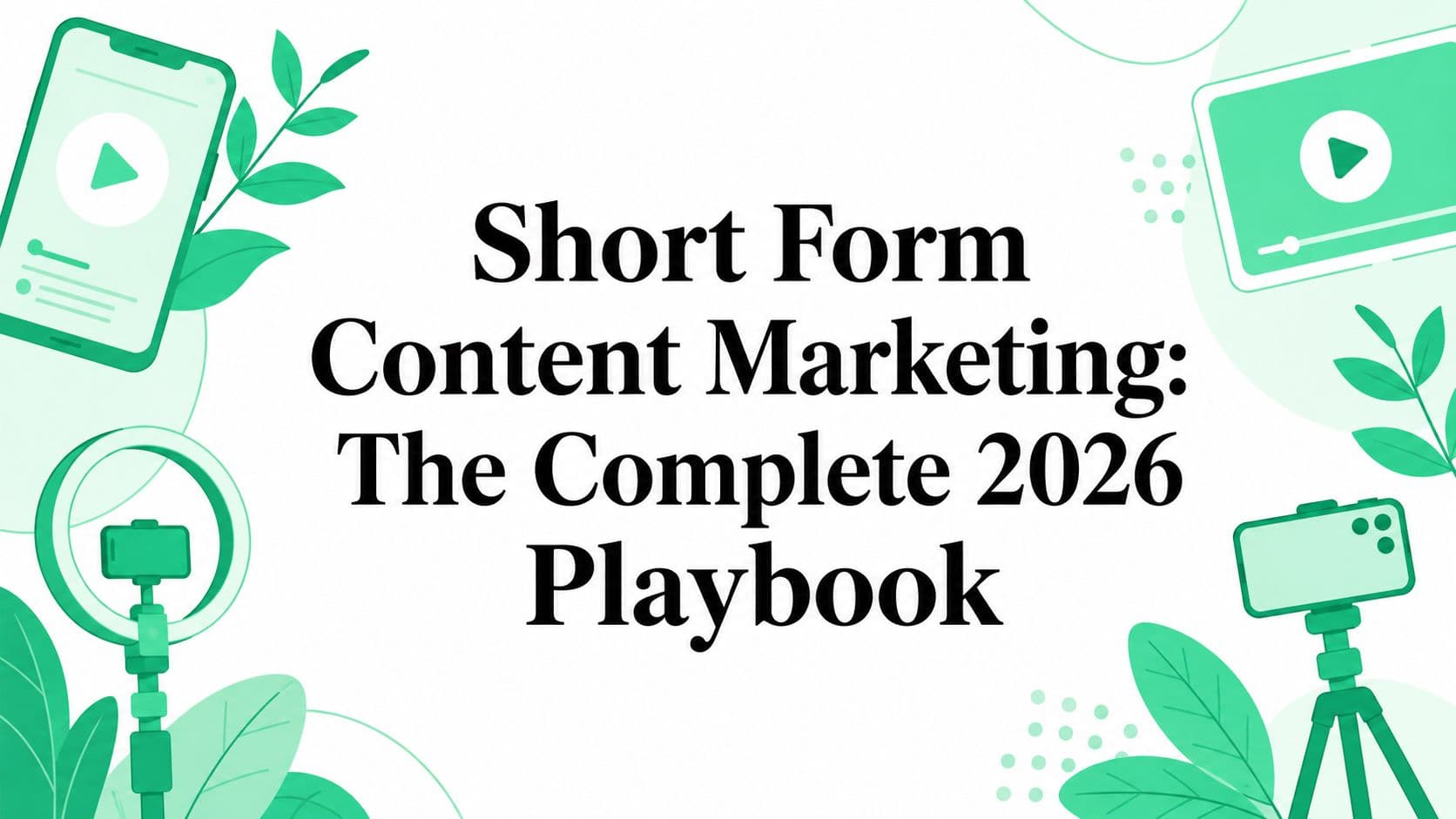 Short Form Content Marketing: The Complete 2026 Playbook
