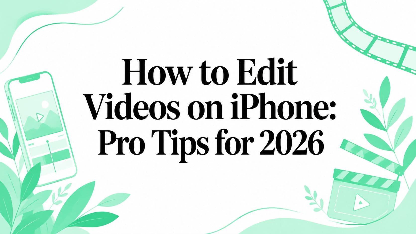 How to Edit Videos on iPhone: Pro Tips for 2026