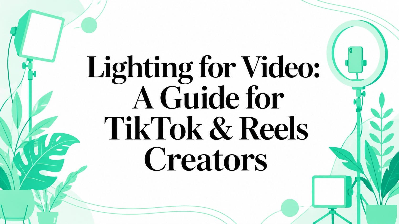 Lighting for Video: A Guide for TikTok & Reels Creators
