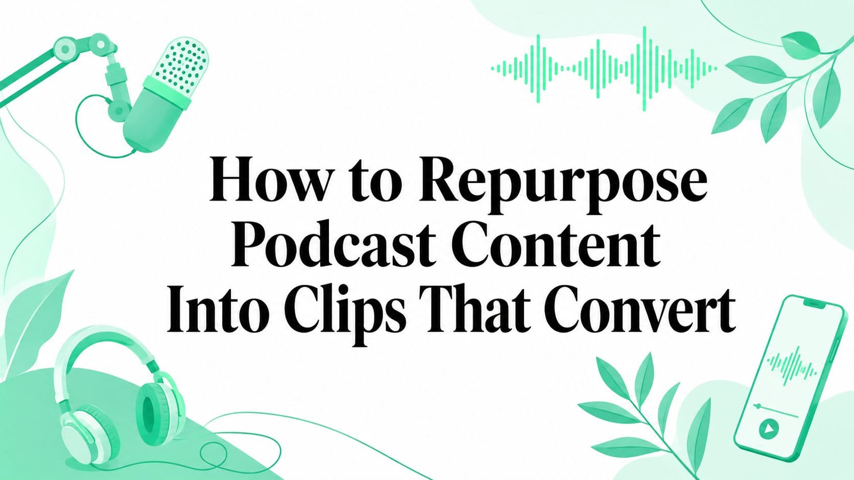 How to Repurpose Podcast Content Into Clips That Convert