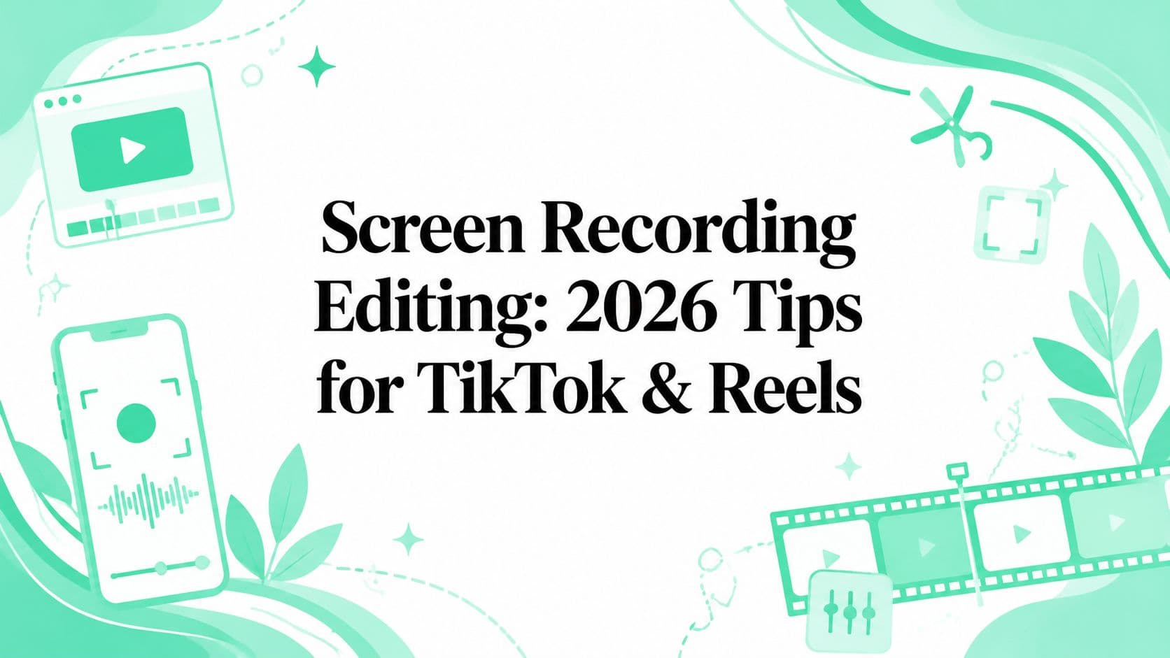 Screen Recording Editing: 2026 Tips for TikTok & Reels